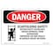 Signmission OSHA Danger, Scaffolding Safety Review Guidelines, 10in X 7in Rigid Plastic, 7" W, 10" L, Landscape OS-DS-P-710-L-1667 - alternate 1